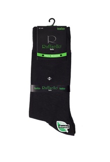 Носки мужские Raffaello #001 из бамбука теплые черные 41-44