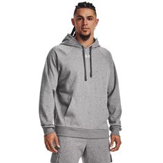 Худи мужское Under Armour Ua Rival Fleece Hoodie серое SM