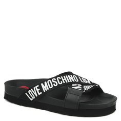 Шлепанцы женские MOSCHINO LOVE JA28204G черные 35 EU