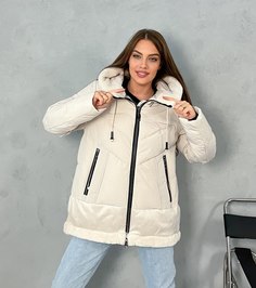 Куртка женская 9221 белая 48 RU No Brand