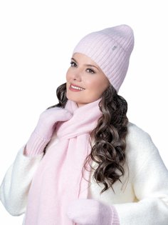 Шапка бини женская Landre ДОЛОРЕС 51 светло-розовая, р.56-59