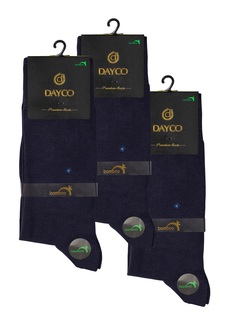 Комплект носков мужских DAYCO #007 из бамбука+хлопок тёплые набор 3 синих 41-45, 3 пары