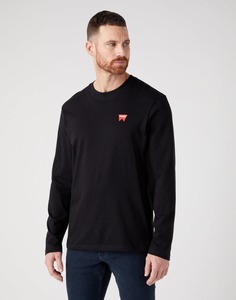 Лонгслив мужской Wrangler Men Ls Sign Off Tee черный L