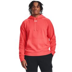 Худи мужское Under Armour Ua Rival Fleece Hoodie красное 2XL