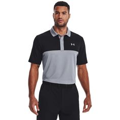 Футболка мужская Under Armour Ua Perf 3.0 Color Block Polo серая MD