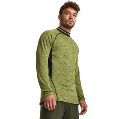 Лонгслив домашний мужской Under Armour Ua Cg Armour Twist Mock желтый SM