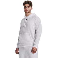 Худи мужское Under Armour Ua Rival Fleece Hoodie белое XS