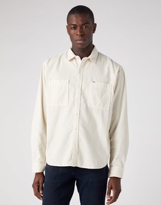 Рубашка мужская Wrangler Men 2 Pocket Patch Shirt бежевая XL