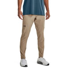 Спортивные брюки мужские Under Armour Ua Unstoppable Tapered Pants бежевые MD