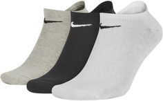 Комплект носков унисекс Nike U Lightweight No-Show Sock 3P разноцветных L