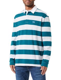 Лонгслив мужской Wrangler Men Ls Rugby Polo серый S