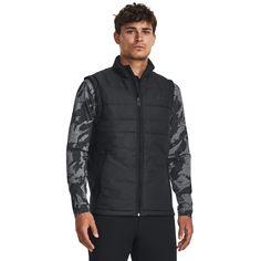 Утепленный жилет мужской Under Armour Ua Strm Session Golf Vest черный 3XL