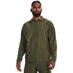 Ветровка мужская Under Armour Ua Unstoppable Jacket зеленая SM