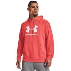 Худи мужское Under Armour Ua Rival Fleece Logo Hd красное LG
