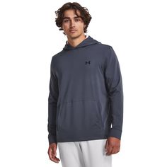 Лонгслив мужской Under Armour Ua Playoff 3.0 Hoodie серый XL