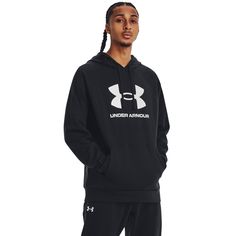 Худи мужское Under Armour Ua Rival Fleece Logo Hd черное MD