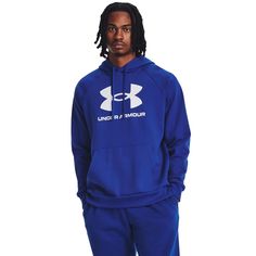 Худи мужское Under Armour Ua Rival Fleece Logo Hd синее MD