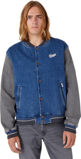 Джинсовая куртка мужская Wrangler BASEBALL JACKET EASY INDIGO синяя XL