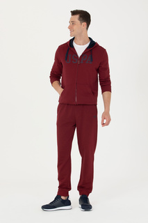 Спортивные брюки мужские US Polo G081SZ0OP0PELL-E бордовые L