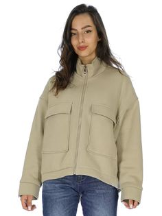 Толстовка женская A PASSION PLAY SQ73264 бежевая XS