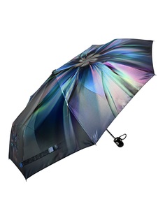 Зонт женский ZEST 83744 чёрно-голубой