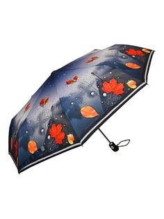 Зонт женский ZEST 83725 сине-серый