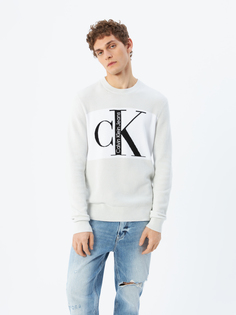 Джемпер мужской Calvin Klein Jeans J30J322203PRF белый, размер XXL