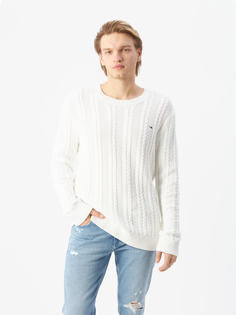 Свитер мужской Tommy Jeans DM0DM15059YBL бежевый, размер M