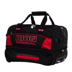 Дорожная сумка унисекс RION А//143 черно-красная, 48x30x30 см Rion+