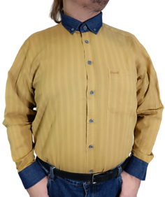 Рубашка мужская Castelli 16323 желтая 6XL