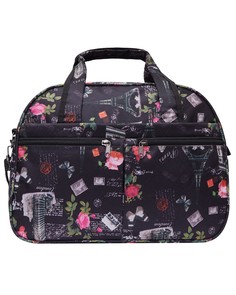 Дорожная сумка унисекс BAGS-ART LM 40-48 черная/красная, 30x41x20 см