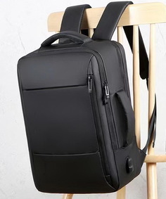 Сумка-рюкзак мужская Quickbag Comfort черная, 43х30х14 см