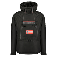 Парка мужская Geographical Norway WW5541H-GNO, с капюшоном, черный, 2XL