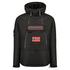 Парка мужская Geographical Norway WW5541H-GNO, с капюшоном, черный, XL