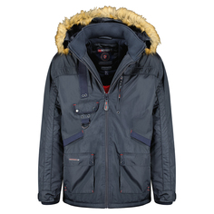 Парка мужская Geographical Norway WW6470H-GN, со съёмным капюшоном, Navy, S