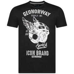 Футболка мужская Geographical Norway SW1273H-GNO, черный, L