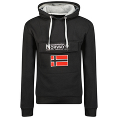 Худи мужское Geographical Norway WW6119H-GN, черный, серый, L