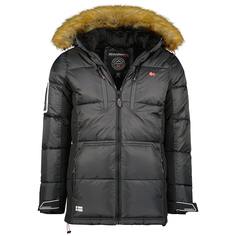 Парка мужская Geographical Norway WU6572H-GNO, со съёмным капюшоном, черный, 2XL