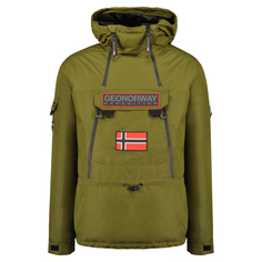 Парка мужская Geographical Norway, WW5541H-GNO, с капюшоном, хаки, XL