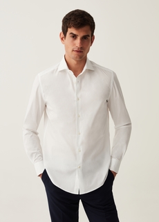 Рубашка OVS для мужчин, белая, размер 44, 1890382