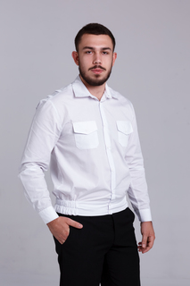 Рубашка мужская Классическая белая 52 RU No Brand