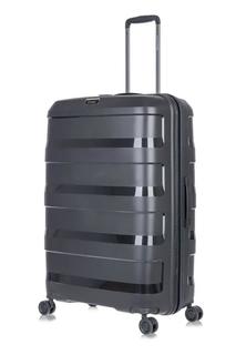 Чемодан унисекс LCase черный, 77.5х51х31.5 см