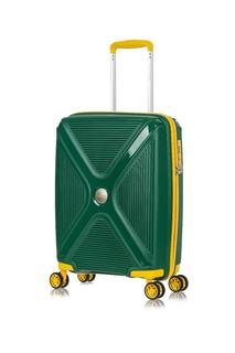 Чемодан унисекс LCase Berlin темно-зеленый, 55x40x20 см
