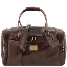 Tuscany Leather, ITALY TL Voyager - Дорожная кожаная сумка с боковыми карманами (Темно-кор