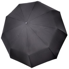 Три Слона Зонт Мужской 3 Сложения Купол-Черный R-70 10 Спиц Три Слона