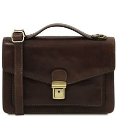 Tuscany Leather, ITALY Eric - Кожаная сумка через плечо (Темно-коричневый)