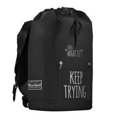 Рюкзак городской ЧЕРНЫЙ "KEEP TRYING" Bruno Visconti