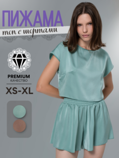 Пижама женская WENDYLOVE 00-00002624 зеленая 48 RU
