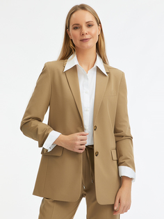 Жакет женский oodji 11202079 бежевый 36 EU