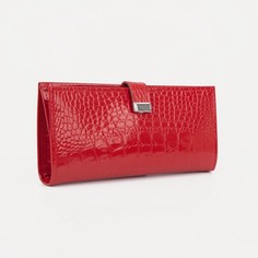 Кошелёк на кнопке, цвет красный No Brand